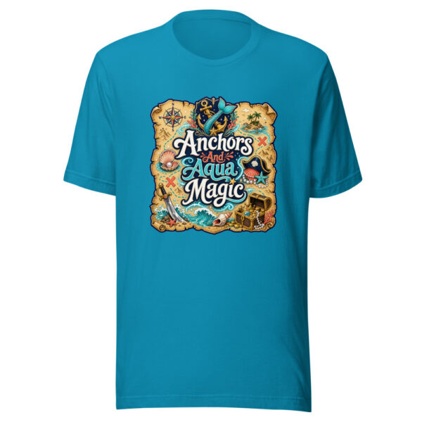 Anchors And Aqua Magic Graphic Tee mockup 2 Anchors And Aqua Magic Graphic Tee mockup 2