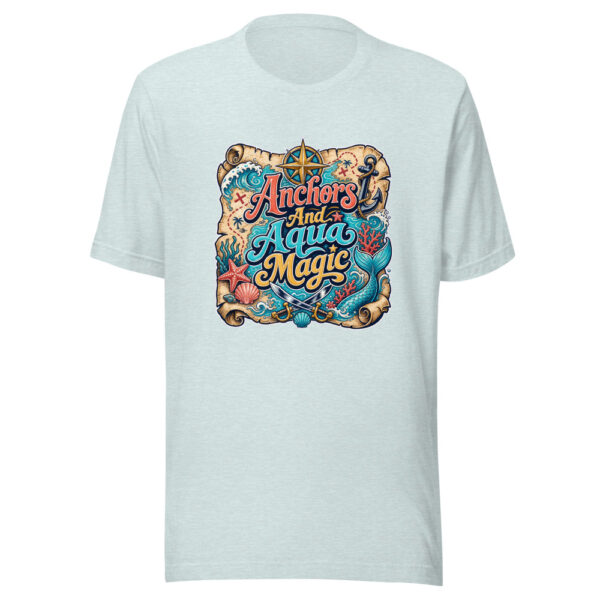 Anchors And Aqua Magic Graphic Tee mockup 5 Anchors And Aqua Magic Graphic Tee mockup 5