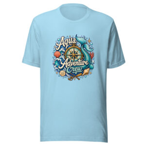 Aqua Adventure Crew Graphic Tee front view