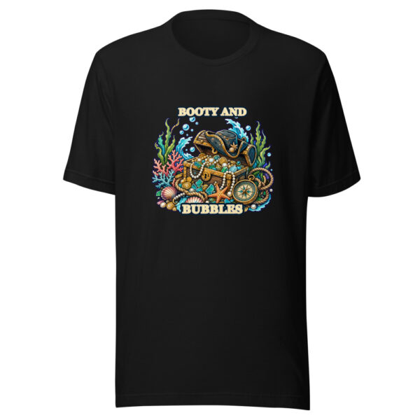 BOOTY AND BUBBLES Heartbeat-20260614-piratesnmermaids-codex Graphic Tee mockup 1 BOOTY AND BUBBLES Heartbeat-20260614-piratesnmermaids-codex Graphic Tee front view