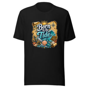Born To Be Tide Graphic Tee mockup 1 Born To Be Tide Graphic Tee front view