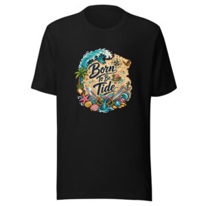 Born To Be Tide Graphic Tee mockup 1 Born To Be Tide Graphic Tee front view