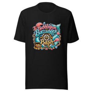 Bubblegum Buccaneer Bash Graphic Tee mockup 1 Bubblegum Buccaneer Bash Graphic Tee front view