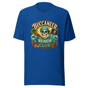BUCCANEER BEACH CLUB Heartbeat-20260614-piratesnmermaids-codex Graphic Tee mockup 1 BUCCANEER BEACH CLUB Heartbeat-20260614-piratesnmermaids-codex Graphic Tee front view