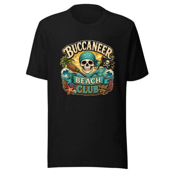 BUCCANEER BEACH CLUB Heartbeat-20260614-piratesnmermaids-codex Graphic Tee mockup 1 BUCCANEER BEACH CLUB Heartbeat-20260614-piratesnmermaids-codex Graphic Tee front view