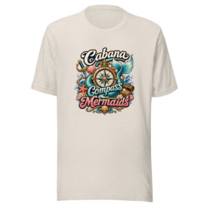 Cabana Compass Mermaids Graphic Tee front view