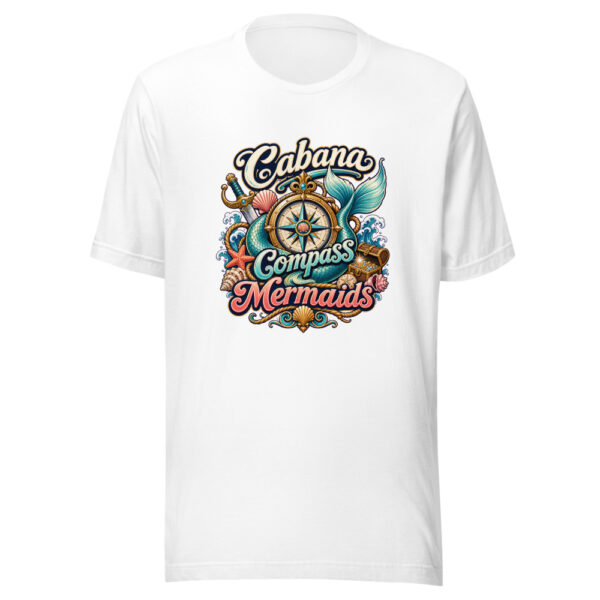 Cabana Compass Mermaids Graphic Tee mockup 3 Cabana Compass Mermaids Graphic Tee mockup 3