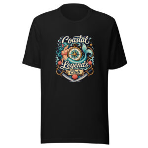 Coastal Legends Club Graphic Tee mockup 1 Coastal Legends Club Graphic Tee front view