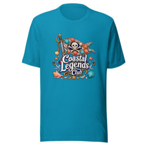 Coastal Legends Club Graphic Tee mockup 1 Coastal Legends Club Graphic Tee front view