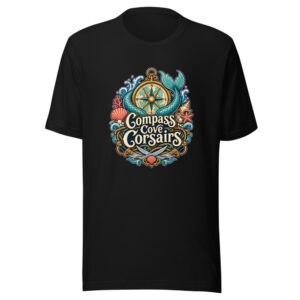 compass-cove-corsairs-evergreen-shirt-design-manual-compass-cove-corsair-mockup-1 Compass Cove Corsairs Graphic Tee