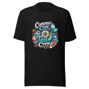 Compass Cove Tail Crew Graphic Tee mockup 1 Compass Cove Tail Crew Graphic Tee front view