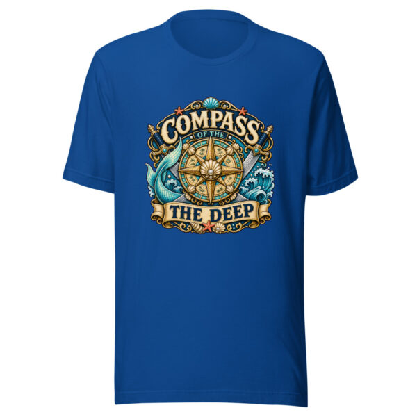 Compass Of The Deep Heartbeat-20260613-piratesnmermaids-codex Graphic Tee mockup 1 Compass Of The Deep Heartbeat-20260613-piratesnmermaids-codex Graphic Tee front view