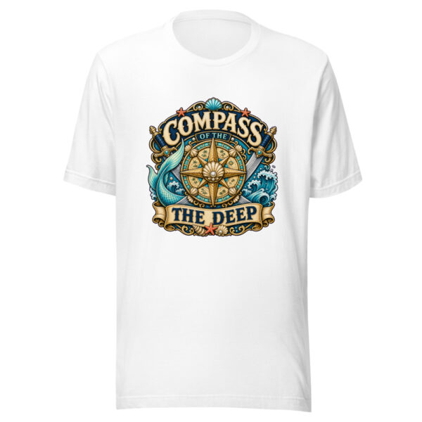 Compass Of The Deep Heartbeat-20260613-piratesnmermaids-codex Graphic Tee mockup 3 Compass Of The Deep Heartbeat-20260613-piratesnmermaids-codex Graphic Tee mockup 3