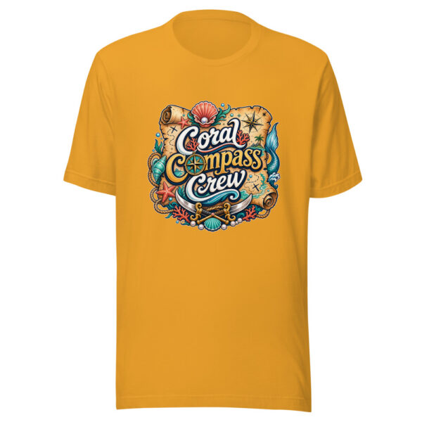 Coral Compass Crew Graphic Tee mockup 6 Coral Compass Crew Graphic Tee mockup 6