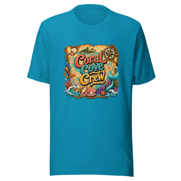 Coral Cove Crew Graphic Tee mockup 2
