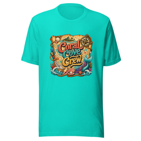 Coral Cove Crew Graphic Tee mockup 3