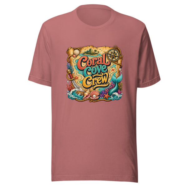 Coral Cove Crew Graphic Tee mockup 4
