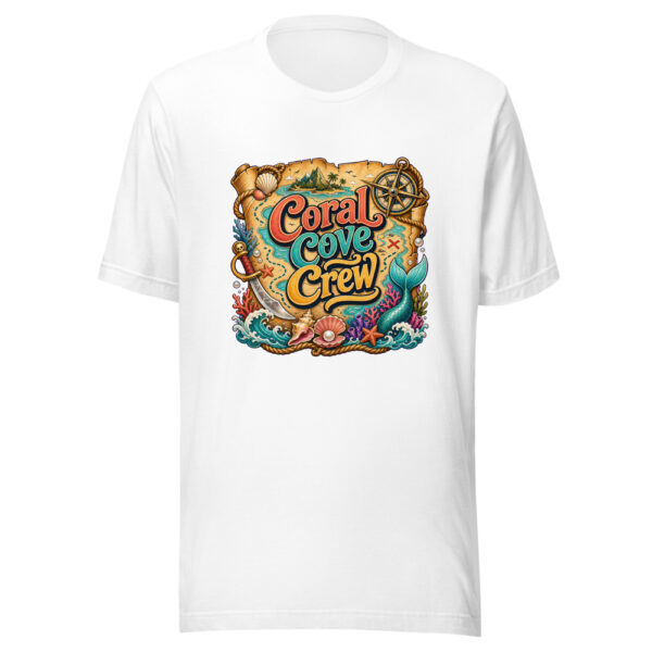 Coral Cove Crew Graphic Tee mockup 8