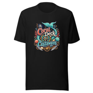 coral-deck-castaways-evergreen-shirt-design-manual-coral-deck-castaways-mockup-1 Coral Deck Castaways Graphic Tee