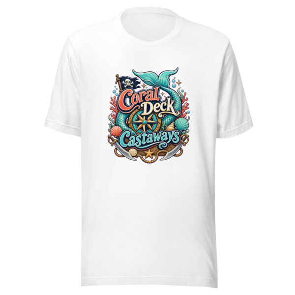Coral Deck Castaways Graphic Tee mockup 8 Coral Deck Castaways Graphic Tee mockup 8