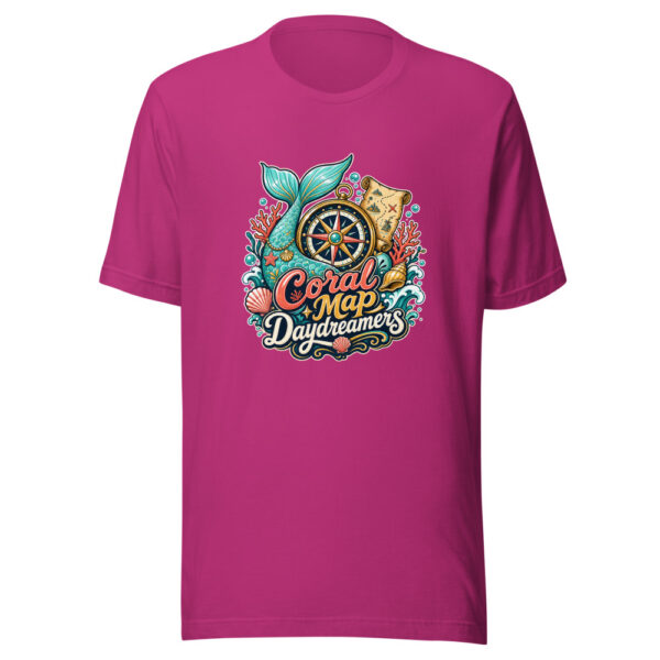 Coral Map Daydreamers Graphic Tee mockup 3 Coral Map Daydreamers Graphic Tee mockup 3