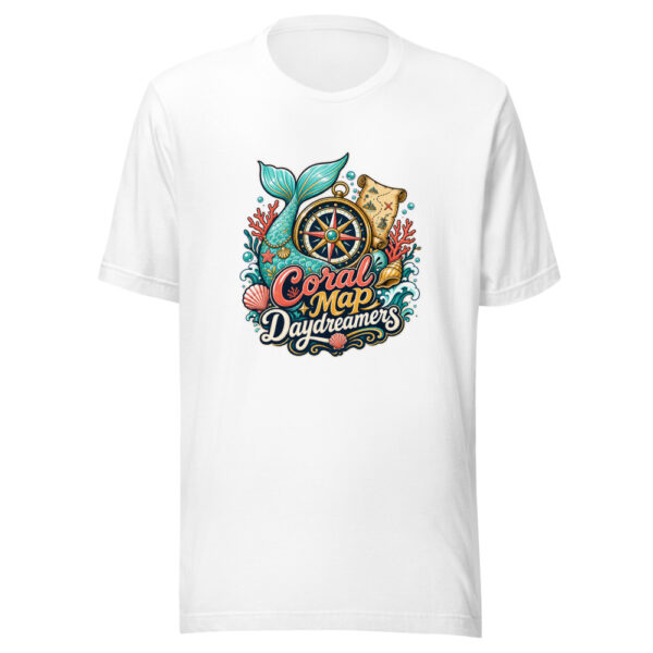 Coral Map Daydreamers Graphic Tee mockup 8 Coral Map Daydreamers Graphic Tee mockup 8