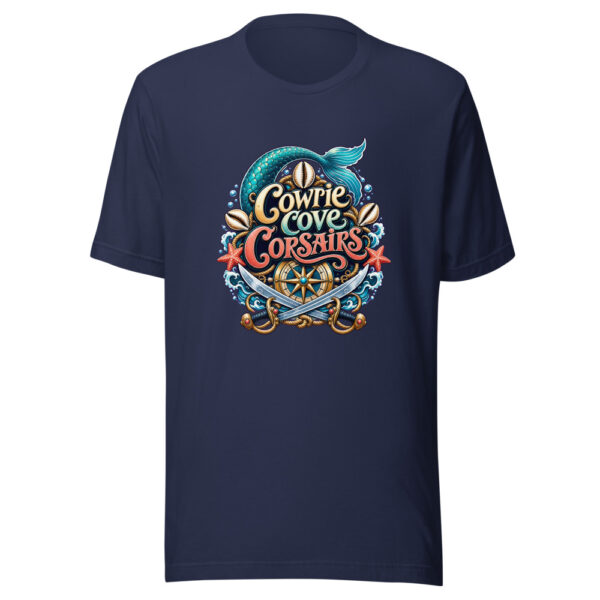 Cowrie Cove Corsairs Graphic Tee mockup 3