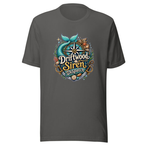 Driftwood Siren Dispatch Graphic Tee mockup 5 Driftwood Siren Dispatch Graphic Tee mockup 5