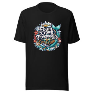 Foam Crown Freebooters Graphic Tee mockup 1 Foam Crown Freebooters Graphic Tee front view