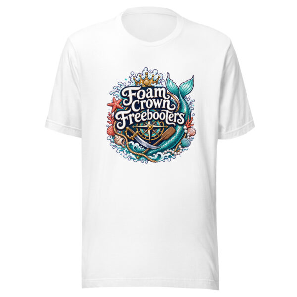 Foam Crown Freebooters Graphic Tee mockup 3 Foam Crown Freebooters Graphic Tee mockup 3