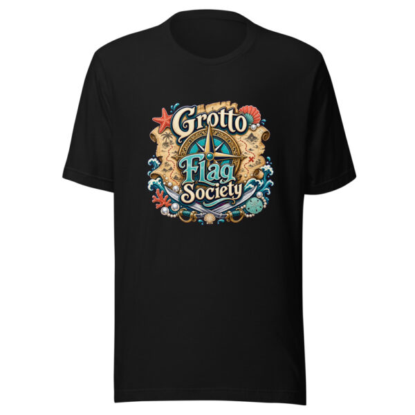Grotto Flag Society Graphic Tee mockup 1 Grotto Flag Society Graphic Tee front view