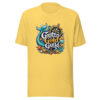 Grotto Gold Guild Graphic Tee mockup 3