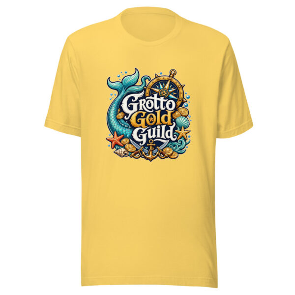 Grotto Gold Guild Graphic Tee mockup 3
