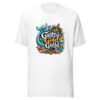 Grotto Gold Guild Graphic Tee mockup 8