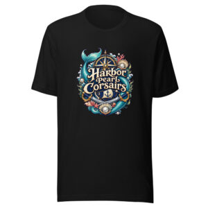 Harbor Pearl Corsairs Graphic Tee mockup 1 Harbor Pearl Corsairs Graphic Tee front view