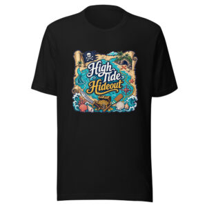high-tide-hideout-evergreen-shirt-design-manual-high-tide-hideout-evergr-mockup-1 High Tide Hideout Graphic Tee