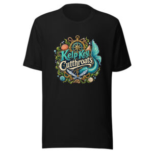Kelp Key Cutthroats Graphic Tee mockup 1 Kelp Key Cutthroats Graphic Tee front view