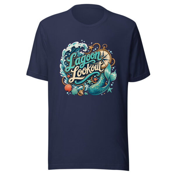Lagoon Lookout Graphic Tee mockup 2