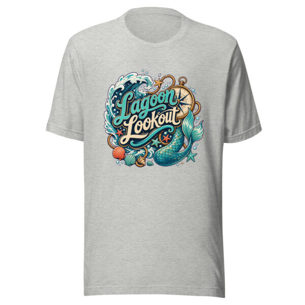 Lagoon Lookout Graphic Tee mockup 4