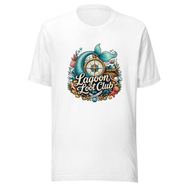 Lagoon Loot Club Graphic Tee mockup 3 Lagoon Loot Club Graphic Tee mockup 3