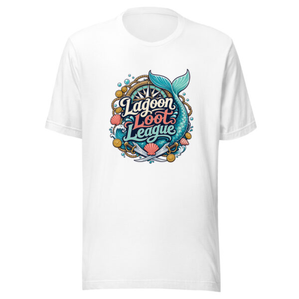 Lagoon Loot League Graphic Tee mockup 3 Lagoon Loot League Graphic Tee mockup 3