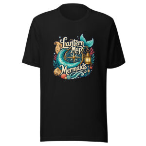 Lantern Map Mermaids Graphic Tee mockup 1 Lantern Map Mermaids Graphic Tee front view