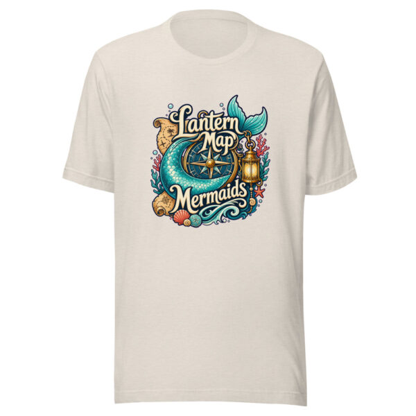 Lantern Map Mermaids Graphic Tee mockup 1 Lantern Map Mermaids Graphic Tee front view