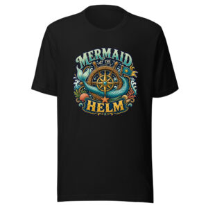 Mermaid At The Helm Heartbeat-20260613-piratesnmermaids-codex Graphic Tee front view