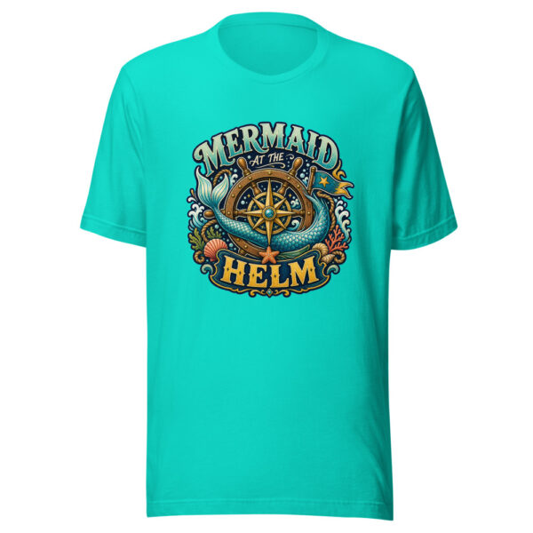 Mermaid At The Helm Heartbeat-20260613-piratesnmermaids-codex Graphic Tee mockup 3 Mermaid At The Helm Heartbeat-20260613-piratesnmermaids-codex Graphic Tee mockup 3