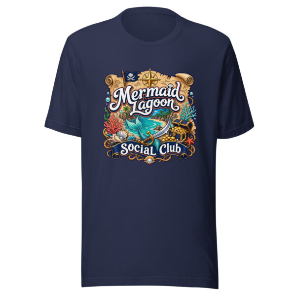 Mermaid Lagoon Social Club Graphic Tee mockup 3 Mermaid Lagoon Social Club Graphic Tee mockup 3