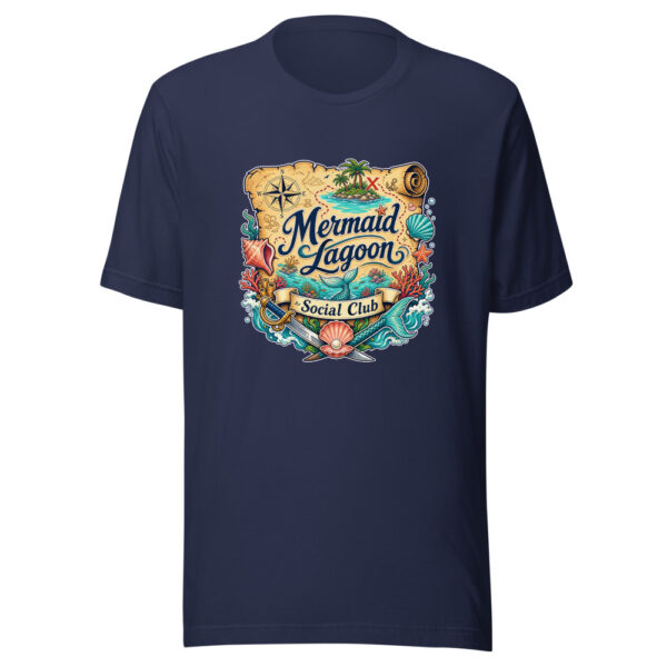 Mermaid Lagoon Social Club Graphic Tee mockup 4 Mermaid Lagoon Social Club Graphic Tee mockup 4