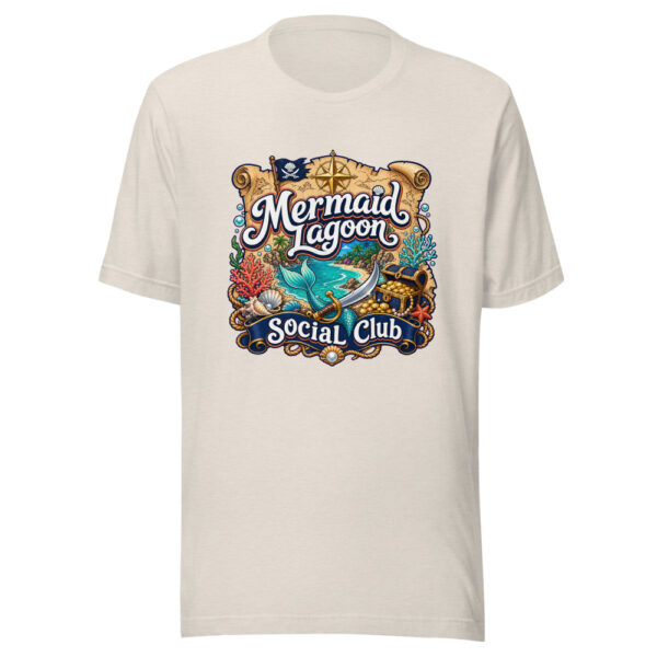 Mermaid Lagoon Social Club Graphic Tee mockup 8 Mermaid Lagoon Social Club Graphic Tee mockup 8