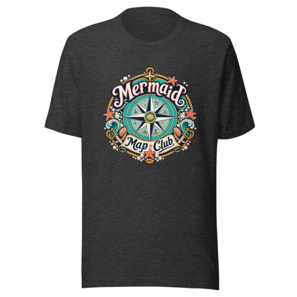 Mermaid Map Club Graphic Tee mockup 6