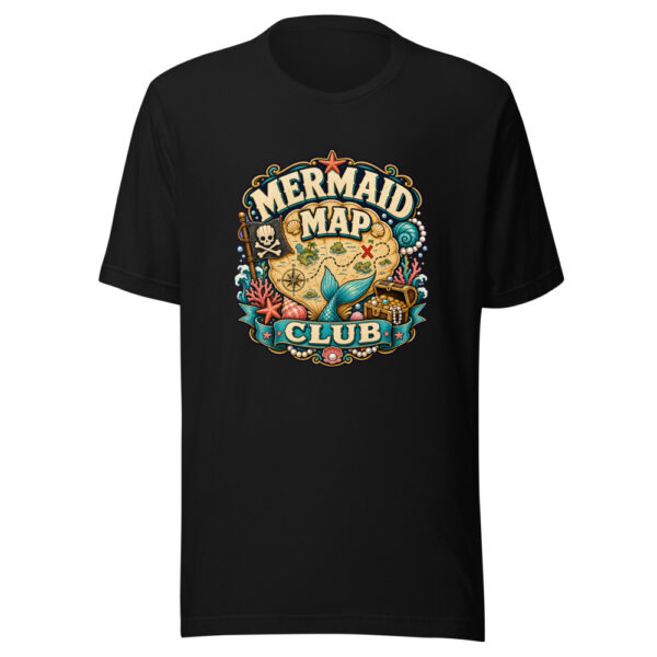 Mermaid Map Club Heartbeat-20260614-piratesnmermaids-codex Graphic Tee front view